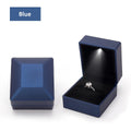 LED Jewelry Box for Ring Necklace Engagement Ring Display Gift Case Packaging Showcase Boxes with Light Storage Cases Wholesale