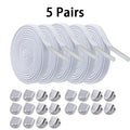 No Tie Elastic Shoe Laces One Size Fits All Adult and Kids Shoes Shoelaces for Sneakers Shoelace Tieless Flat Expand Shoestrings