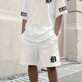 Summer New Men's Set with Letter Print Casual Fashion T - Shirt Short - Sleeved Sports Outdoor | SAMAG
