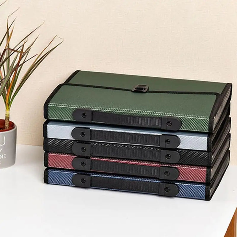 1 Pcs A4 Organ Bag Multi-layer Folder Large-capacity Portable Office Document Bags Desk Organizador Storage Data File Briefcase