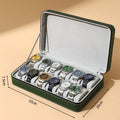 DELESYS Green Dust-proof Watch Jewelry Box With Zipper Watch Gift Box With Lock Jewelry Display Box Gift Box Birthday Present