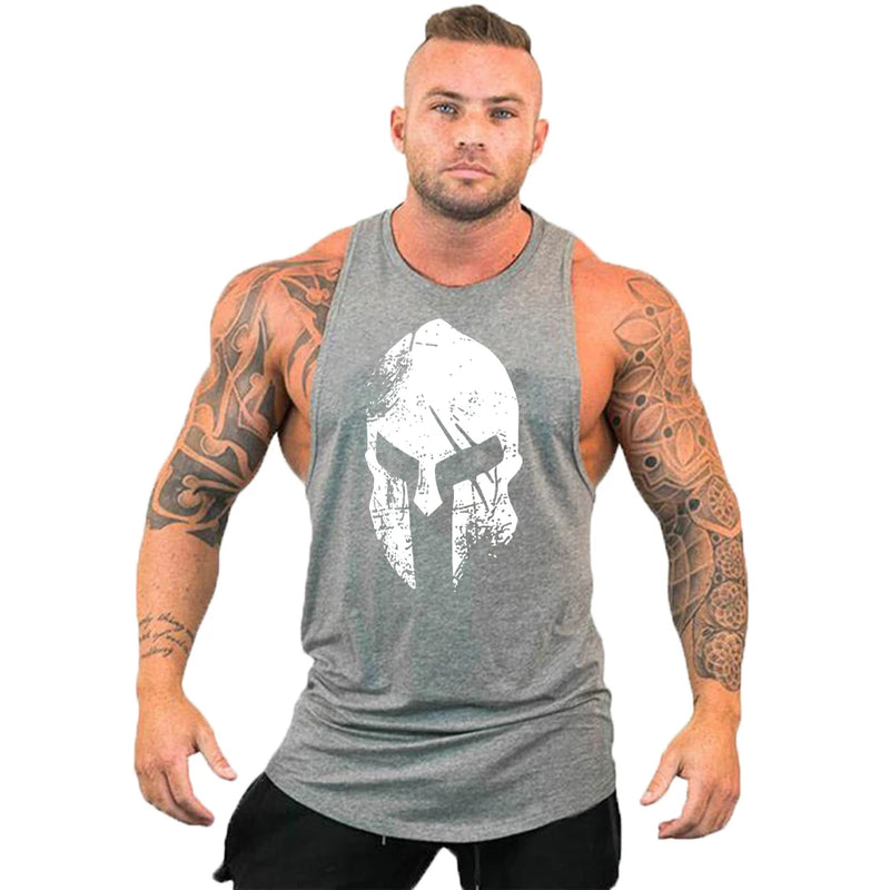 Workout Bodybuilding Sports Brand Gym Mens Back Tank Top Muscle Fashion Sleeveless Shirt Stringer Clothing Singlets Fitness Vest