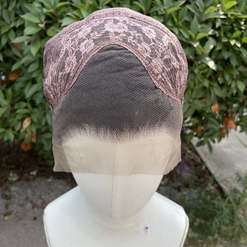 Dark Purple Cosplay Wigs Lace Front 8 Inch Short Bob Cut 13x4 Synthetic Lace Front Wigs for Men Women Heat Resistant Half Hand