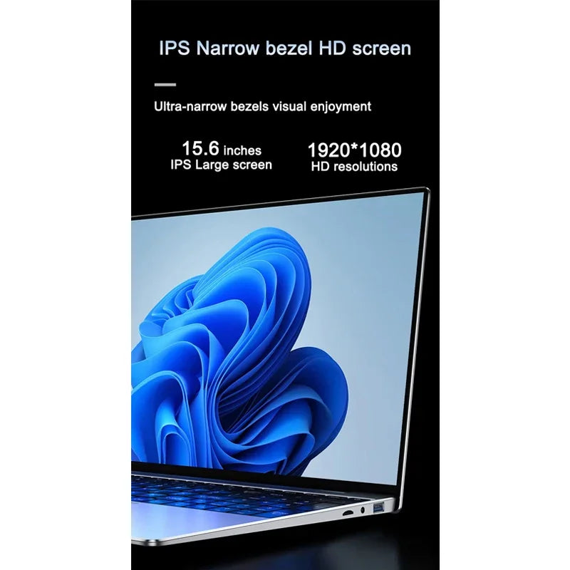 15.6 Inch Full HD IPS Laptop 120Hz Screen Intel Core I7-8650U 32GB RAM 2TB SSD Backlit Keyboard Long Battery Life Windows 11
