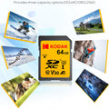 KODAK SD Card High speed SD Card U3 Class10 256GB 128GB 64GB 32G Full Size Flash SD Memory Card High Speed for Camera