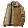 Winter Classic Corduroy Men's Cotton-Padded Clothes Standing Collar Casual Loose Coat Warm Cotton-Padded Jacket