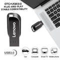 Lenovo High Speed USB 3.0 Flash Drives 512GB Multiple Capacities Metal Pendrive Memory Stick For Phone Computer Storage U Disk