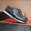 BLLIYOSS Shoes for Men 2025 new Calf leather stitching  high quality Three dimensional relief sculpture Embossed badge pattern