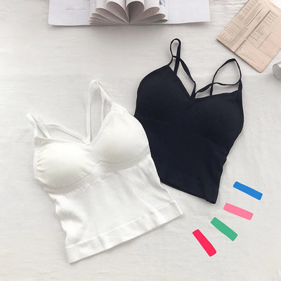 Women Cotton Lingerie Push Up Bra Sexy V Neck Tube | SAMAG