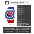 SKMEI Fashion Countdown Sports Digital Watches For Men Women 5Bar Waterproof Chrono Military Electronics Wristwatch Reloj Hombre
