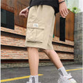Fashion Men Trend Cargo Shorts Letter Print Pocket Summer | SAMAG