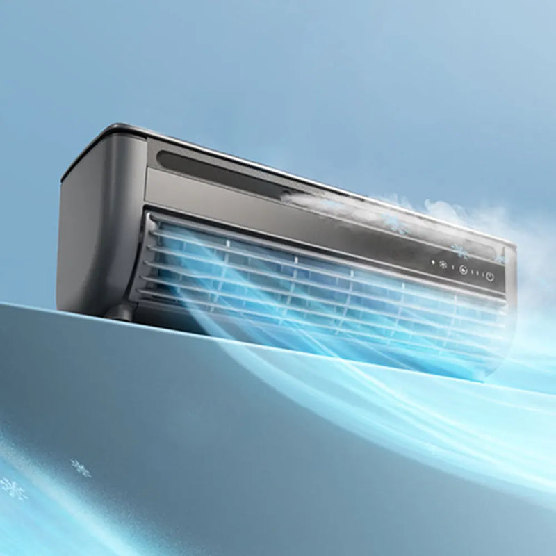 Wall Mount Air Cooling Fan Silent Rechargeable Portable Air Conditioner Fan 3 Speeds Cooling Electric Fan Home Kitchen Bathroom