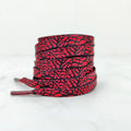 Flat Shoelaces for Shoes Burst Crack Texture Rope Leopard Print Shoelace Cement Flame Pink Printing Shoe Laces for Women Man
