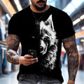 Stylish Men's Animal 3D Digital Print Cross-border | SAMAG