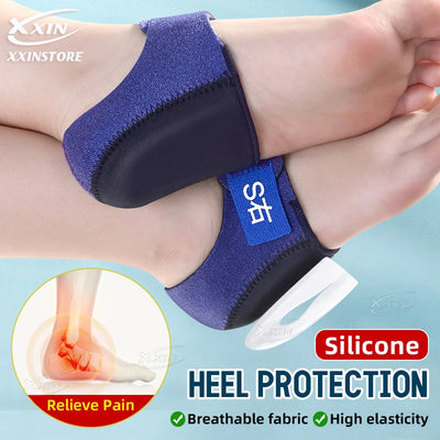【Xxin】Heel Protectors Breathable Silicone Gel Cushion Cup | SAMAG