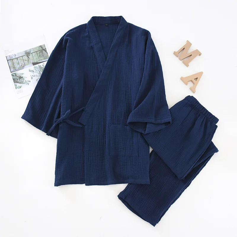 Men and Women 100% Cotton Pajamas Plus Size Loose | SAMAG