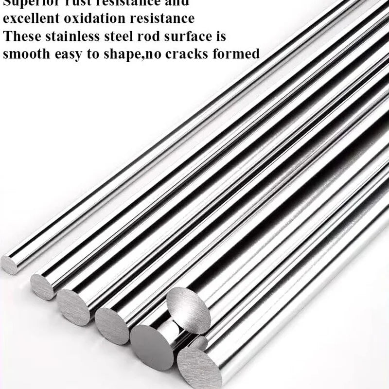 2/5/ 304 Stainless Steel Solid Round Rod 6in-20in 12 16in | SAMAG