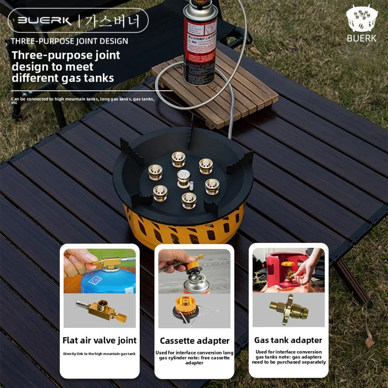 20000W 7 - Core High - Power Camping Stove Portable Windproof - View 2 | SAMAG