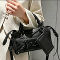 Handbags For Women 2026 New High Capacity Shoulder Bags Motorcycle Lady Travel Bag Luxury Brand Hobos Bags Cross-body Handbags