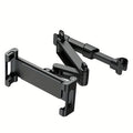 Car Tablet Holder, Headrest Mount Adjustable Stand Cradle Compatible With 5" To 12.9" Cell Phones And Tablets