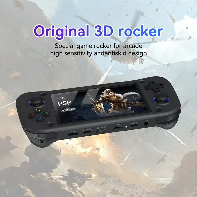 G28 4.3inch Retro Handheld Game Player Built-in 20000+ Games Classic Game Portable Console Audio Video Game Consolas Kids Gift