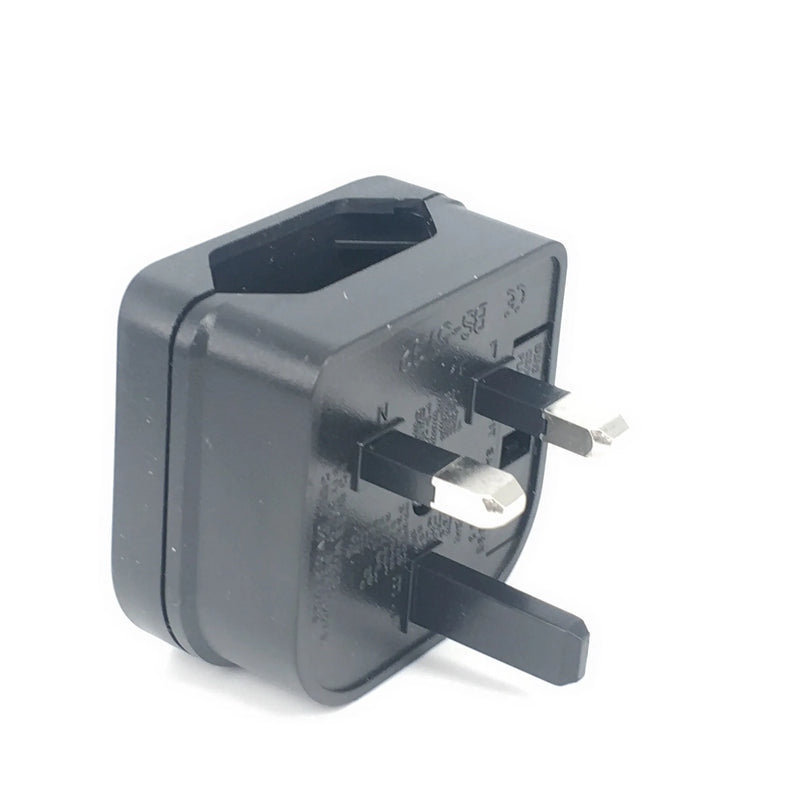 European 2pin Plug To UK 3pin Plug Adapter With 5A Fuse UK British Electrical Travel Adapter Converter Socket Power Cord Outlet