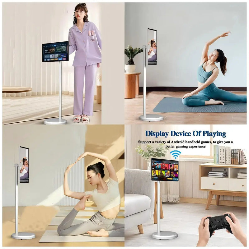 2025 New LCD Tablet 21.5 Inch Smart Television Rechargeable Portable Tv 6Gb+128Gb Touch Screen Tv Android Smart Tv For Work