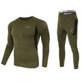 Winter Top Quality New Thermal Underwear Men Underwear Sets Compression Fleece Sweat Quick Drying Thermo Underwear Man Clothing