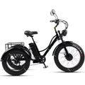 Fat Tire Electric Tricycle Adults With Passengers Powerful 48V 750W Family Electric Bicycle Removable Battery With Safe Belt