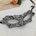 Women's Sexy Half Face Animal Lace Party Mask for Halloween Masquerade Cosplay Party Supplies Ladies Anime Eye Masks Silver