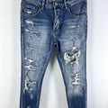 6057 Four Seasons New Men's Wear Washed Ripped Patch | SAMAG