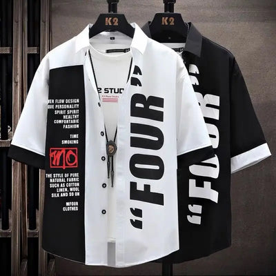 Men's Short-Sleeve Shirt Summer Five-Quarter Sleeve | SAMAG