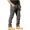 Cargo Pants Hiking Men Outdoor Waterproof Multi-pocket Tactical Trousers Camping Spring Autumn Combat Rip-Stop Work Pant