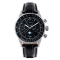 Sugess Chronograph Watch of Man ST1908 Swanneck Movement Mechanical Moonphase Wristwatches Waterproof Calendar Vintage New S468