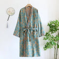 Pure Cotton Robe Women's Pajamas 3/4 Sleeve Spring Autumn | SAMAG