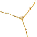 Simple Personality Gold Color Stainless Steel Y Chain Zircon Inlay Adjustable Bracelets for Women Ring Connect Bracelets Jewelry