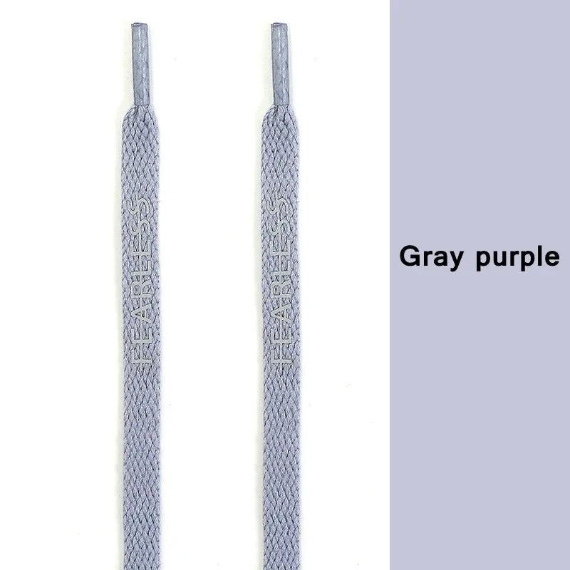 Rubber Band Classic Shoe Laces Reflective Letter Printing Flat Shoelaces for Sneakers Fashion Sports Strings Casual Accessories