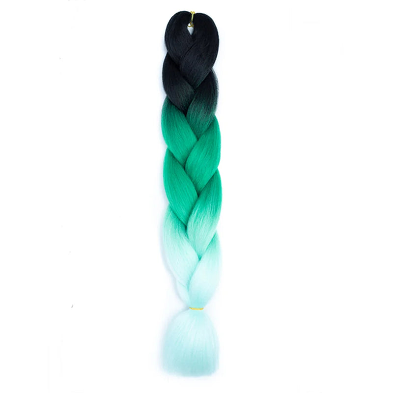 24 Inches DIY Jumbo Braiding Hair Synthetic Hair Extensions Afro Ombre Crochet Braid Hair Wholesale For Women