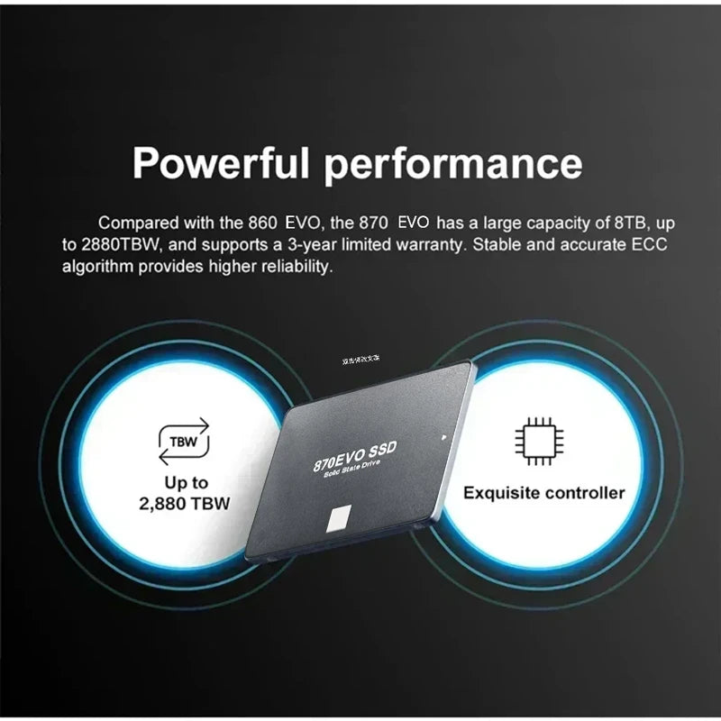 1TB High Speed Internal hard drive SATA III high-capacity Solid State Drive for Laptop Desktop Notebook office Gaming Daily Use