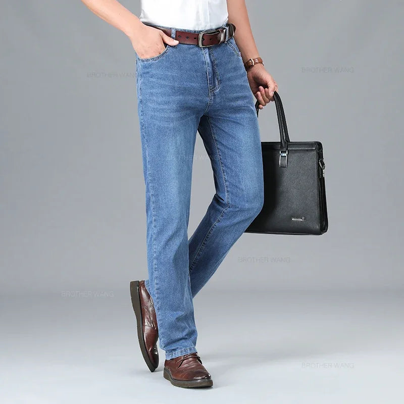 Men's Fashion Jeans Cotton Summer Thin Comfortable | SAMAG