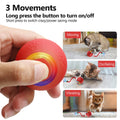 Interactive Cat Toy Ball Motion Activated Self Rotating Ball Fast Rolling Ball Anti-Depression Pet Toy for Indoor Cat Kitten