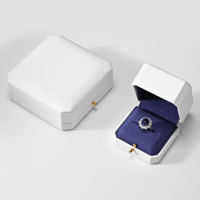 Oirlv Ring Box Jewelry Bracelet Necklace Storage PU Leather Gift Packaging Wedding Organizer - Visuel 6 | SAMAG