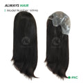 MW46 - 16" Lace Front Natural Hair Wig Chinese Human Hair Full Head Wigs for  Women