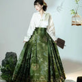 Hanfu Horse Face Skirt Chinese Style Costume Mamianqun Ming Dynasty Weaving Chinese Dress Vest Skirt