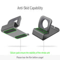 Aluminum Charger Stand for Apple Watch,Dock Station Charging Holder for iWatch Ultra 1 2/10/9/SE/8/7/6/5/4/3/2/1 Silicon Bracket