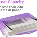 10/5pcs A4 Folders Plastic Envelopes Clear File Folder for Document Poly File with Label Pocket Snap Button for Office Organizer