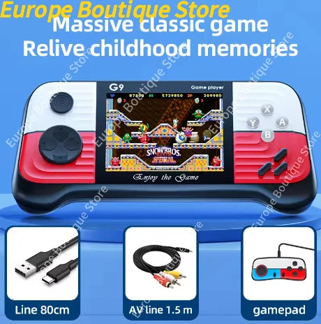 G9 3.5inch High-Defination Retro Handheld Game Console Supports TV built in 666 video Games 2025