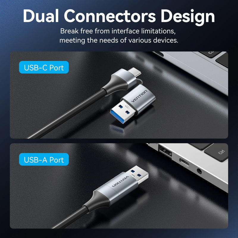 Vention USB A C 2.5G Ethernet Adapter 3.0 2500/1000 Mbps Network Card for MacBook iPad Lan RJ45 for PC - Visuel 3 | SAMAG