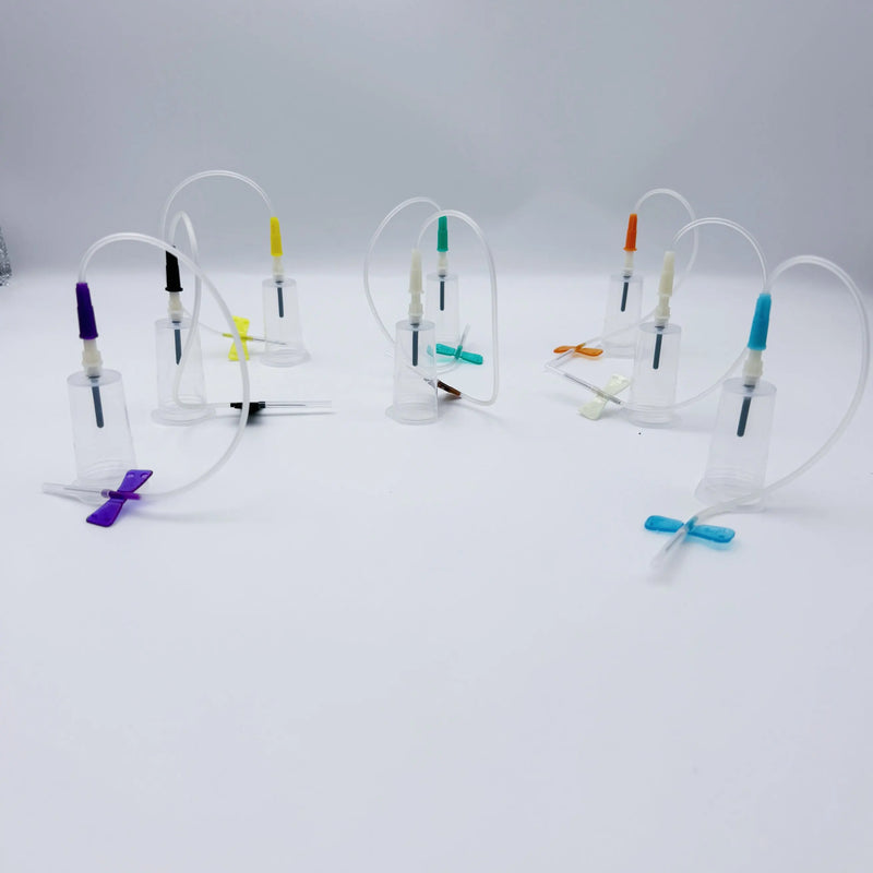 50-Pack Disposable Blood Collection Kits with Dual-Use Needles and Holder, Sterile Blood Collection Combo