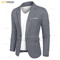 Fashion Navy Blue Jacket For Men Evening Dinner Formal Costumes Wedding Banquet Groomsman High Quality Slim Fit Blazer 1 Piece